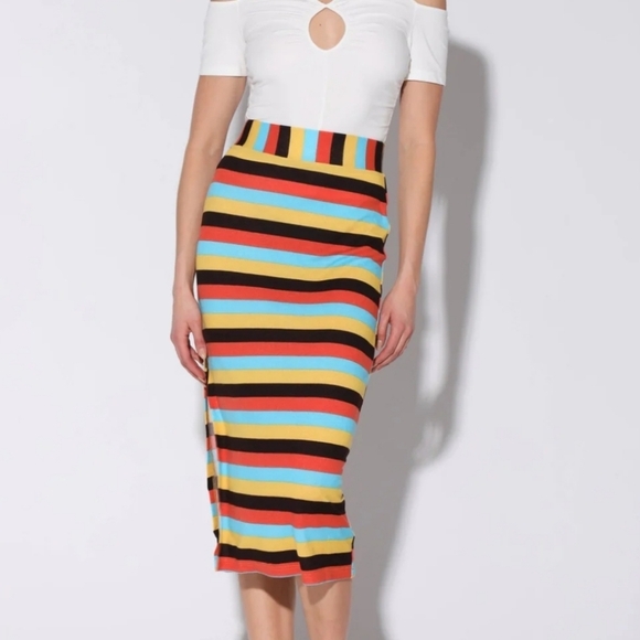 Walter Baker Annika Skirt MOD Stripe Knit NEW - Picture 5 of 7